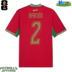 Marocko Achraf Hakimi #2 Hemmatröja VM 2026 Kortärmad